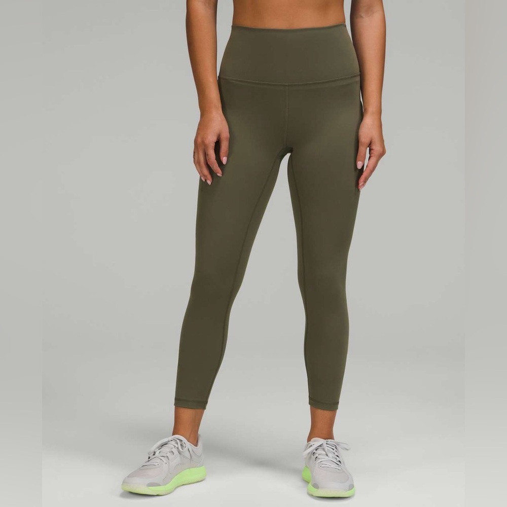 Lululemon Wunder Train High-Rise Tight with Pockets 25" Carob Brown Green - Picture 8 of 12
